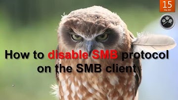 Disable SMB protocols on the SMB client