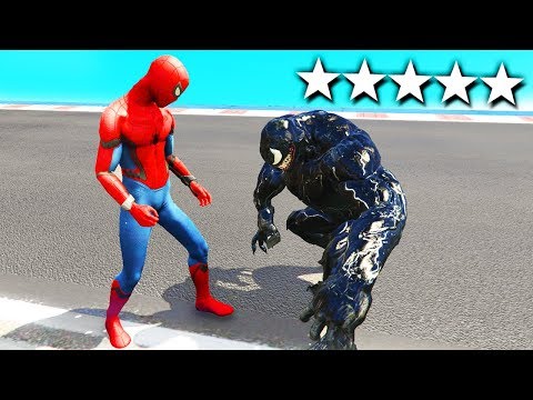 SPIDERMAN CONTRO VENOM SU GTA5!!!