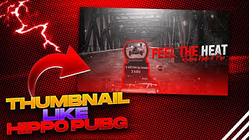 Make Thumbnail Like Hippo Pubg Mobile 🤩 | Montage Thumbnail Tutorial | Freaky Editz