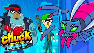 Chuck Chicken Power Up 🐔 Horror of the night 😱 Superhero cartoons | Chuck Chicken Cartoons