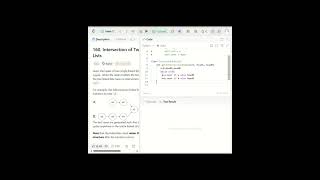 Intersection of Two Linked Lists|LeetCode 160|Two Pointer Approach #coding #programming #python