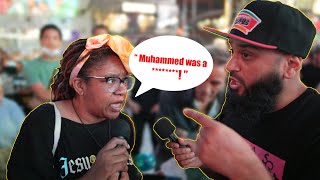 Christian Prince fan CONFRONTS Muslim in Times Square!