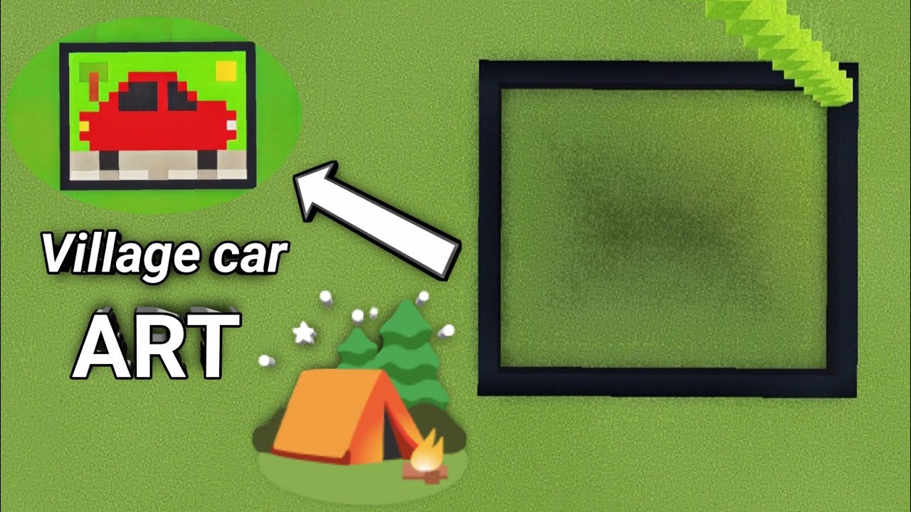 Village🏕️.Minecraft art 638 | Satisfying sand art | Minecraft falling sand art | TGB ARTS.