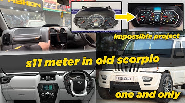 Scorpio interior Modification😱| Scorpio meter change | old to new dashboard | only one in india ‼️