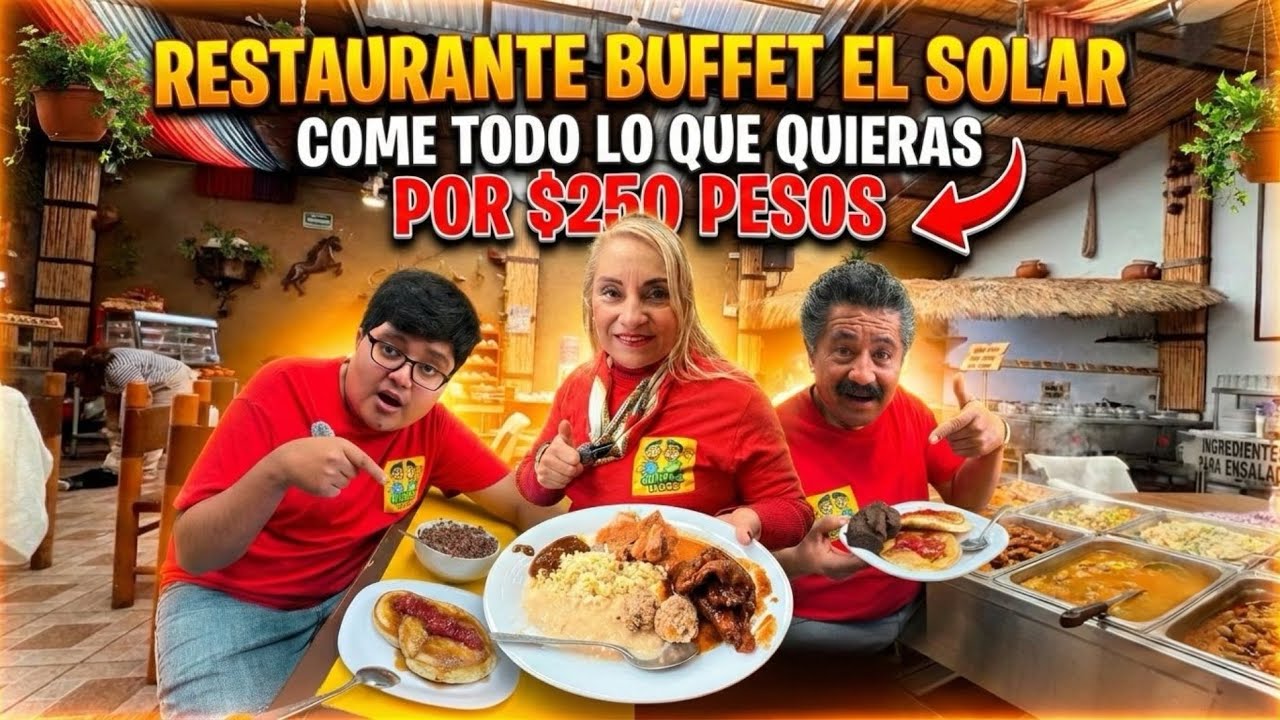 Buffet EL SOLAR ¿EL mas COMPLETO de MORELIA?🤤 Mas de 50 platillos regionales COME TODO por $250🤑