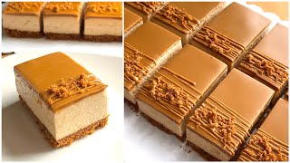 biscoff cheesecake bars\/ lotus cheesecake\/ تشيزكيك اللوتس