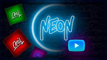 How to make neon text on android (ps touch)