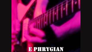 E Phrygian mode/scale Groove Backing Track chords