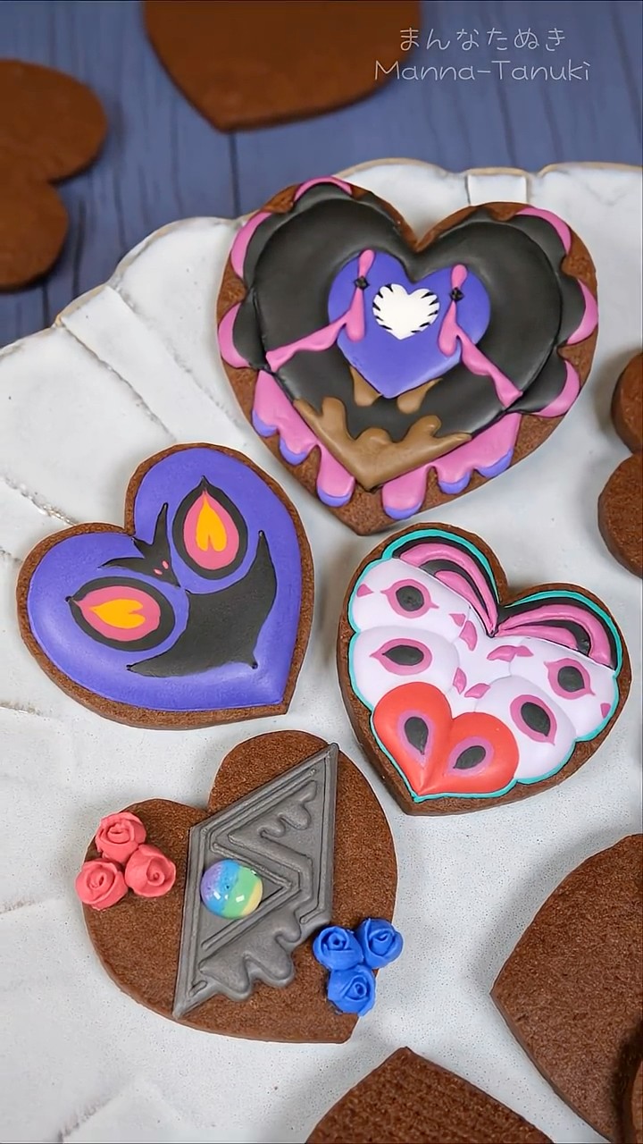 Pokémon ZA] I made Valentine's Day icing cookies inspired by