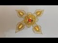 solar chain: flower and leaves  تطریز یدوی  work with hook