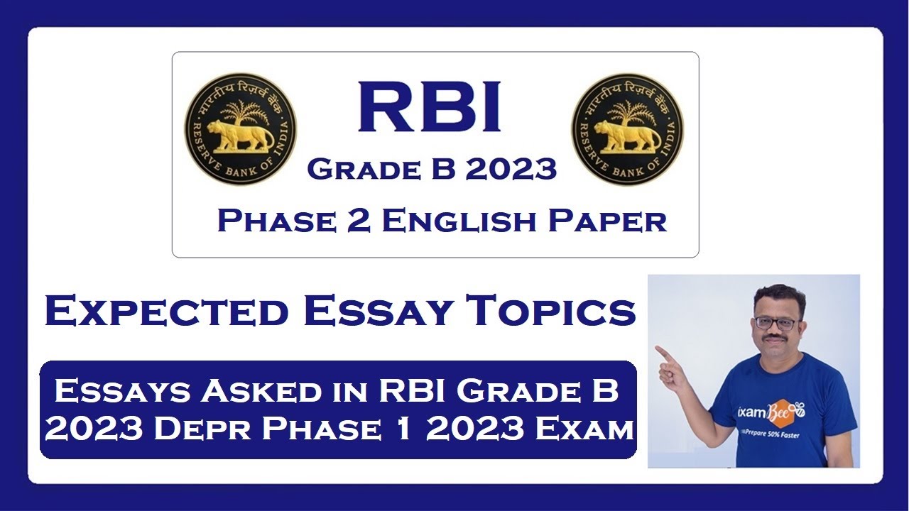 essay topics for rbi grade b 2023