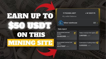 Earn up to $50 USDT on this site - Ai mining (Withdrawal proof‼️)