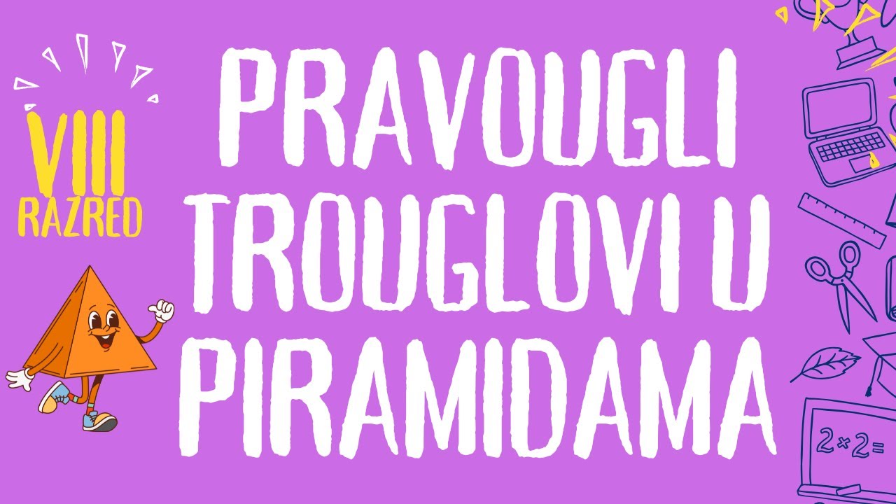 Pravougli trouglovi u pravilnim piramidama