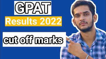GPAT 2022 results and cut off marks #gpat #gpat2022