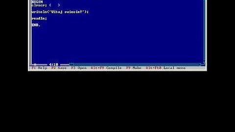 Kurs Turbo Pascal - podstawy - video