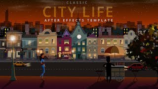 Classic City Life Logo Intro (After Effects template)