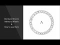 Giordano Bruno's Memory Wheels and How to Use Them - a talk by Martin Faulks on the Art of Memory