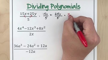 Dividing Polynomials by Monomial