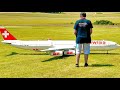 GIGANTIC !!! HUGE !!! 63KG RC A-340-300 AIRLINER  XXXL SCALE 1:13 MODEL TURBINE JET / FLIGHT DEMO !!