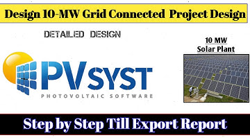 Solar PV plant design using PVsyst | pvsyst complete tutorial