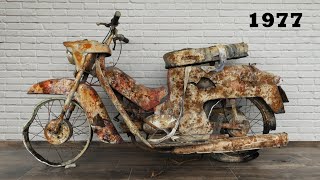 Restoration Abandoned Old Motorcycle Jawa 50 Two Stroke Engine 1977 - Part2