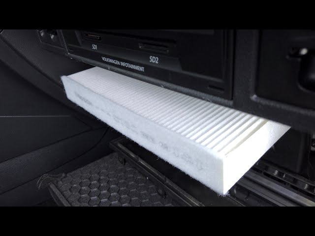 VW Golf cabin air filter location