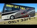 The Shortest Diesel Pusher on the market under 12’tall 2019 Tiffin Allegro Breeze (SOLD)