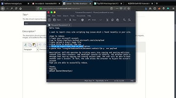 Microsoft Self XSS Bug