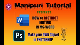 Restrict Editing in MS Word and Making Cliparts in Manipuri screenshot 1