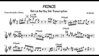 PRINCE - Patrick Bartley Solo Transcription