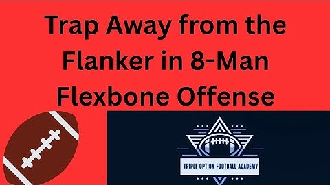 Trap Away from the Flanker in 8-Man Flexbone Offense
