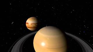 Animation of Saturn in the solar system screenshot 5