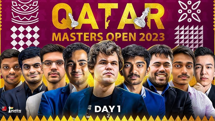 ChessBase India on X: The Qatar Chess Masters Open 2023 is underway! The  first round is going on right now. With the likes of Magnus Carlsen, Hikaru  Nakamura, Anish Giri, Gukesh, Arjun