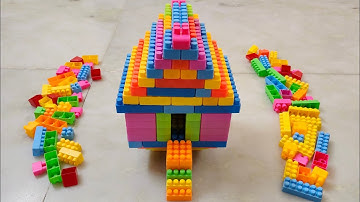 Satisfying DIY House ASMR/ building blocks/block game/lego building blocks #asmr#buildingblocks#lego