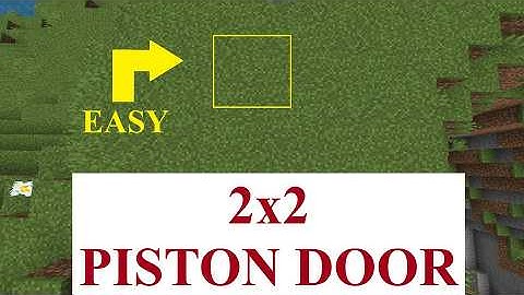 Easy 2x2 Door Tutorial For Minecraft Bedrock
