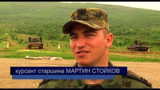 Стрелби с Т-72 на „Ново село“,част от държавния изпит на курсанти от Националния военния университет