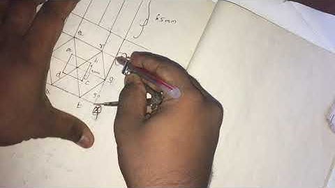 isometric projection hexagonal prism with square hole tamil | engineering graphics
