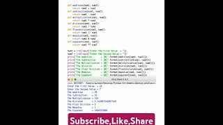 Information Python Program to calculate arithmetic calculations using Functions #youtubeshorts #yt #ytshorts #yt Update