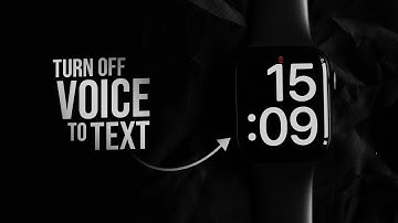 How to Turn Off Voice to Text on Apple Watch (tutorial)