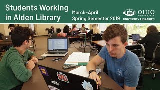 Why OHIO Students use Alden Library - April 2019