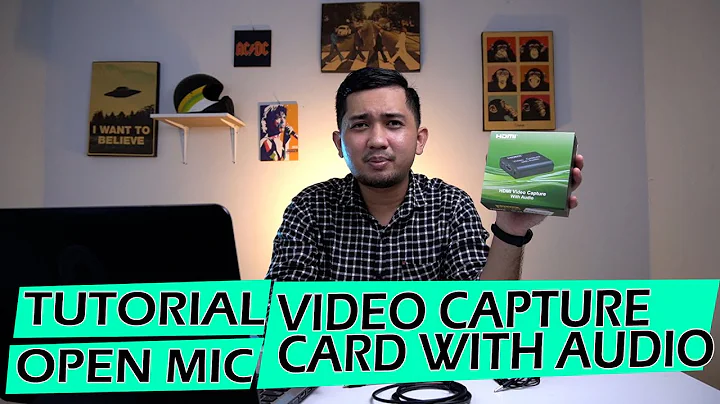 TUTORIAL OPEN MIC VIDEO CAPTURE CARD WITH AUDIO - live streaming
