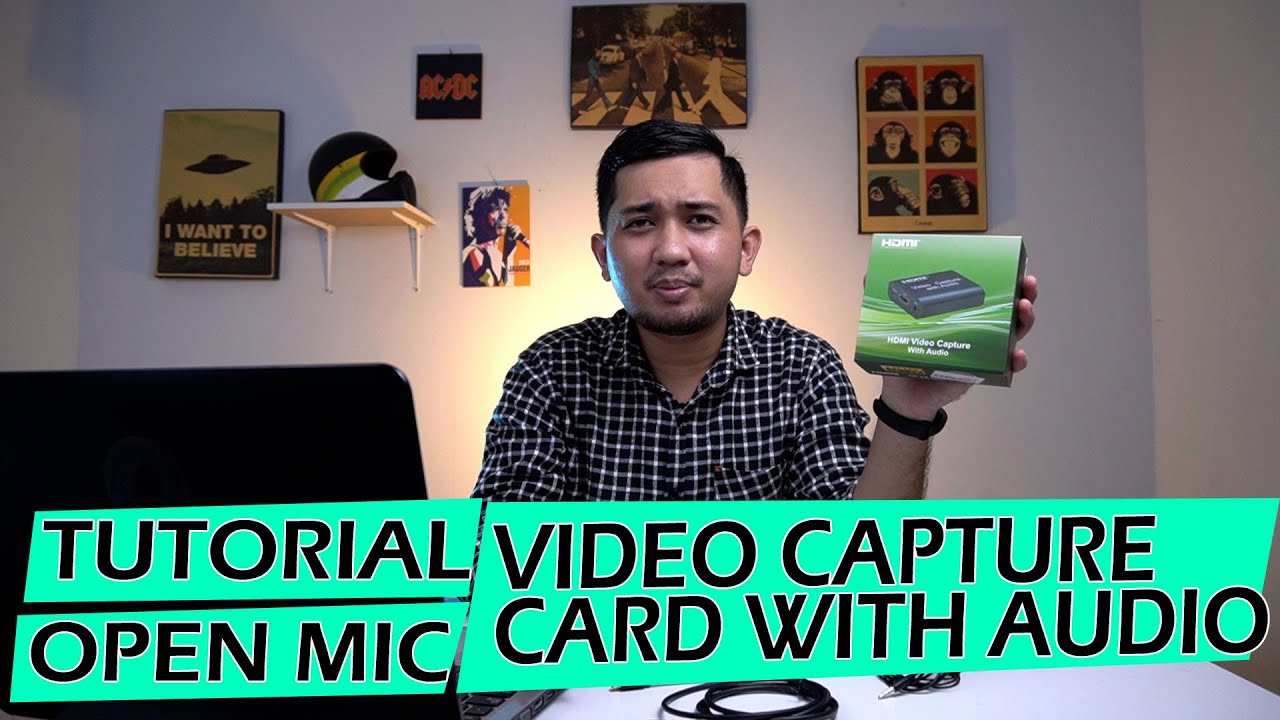 TUTORIAL OPEN MIC VIDEO CAPTURE CARD WITH AUDIO - live streaming