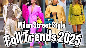 Milan Fall 2025 Stunning Outfit Ideas Extraordinary TRENDY Italian Street Style