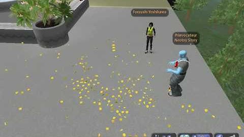 Exploding Coin Stack (Second Life)