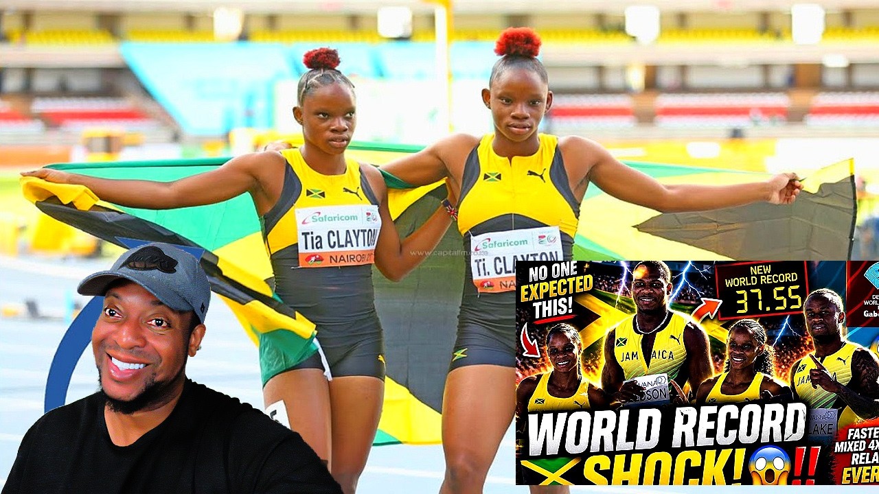 Jamaica 4x100m Mixed Relays Sets World Record with Twin Turbo at World Championships.