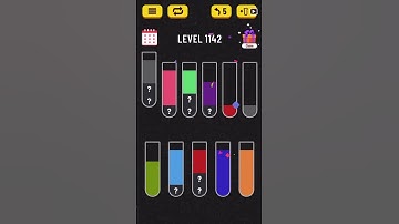 Water Sort puzzle level 1142 | AYU Gamester #shorts