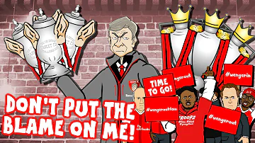 WENGER sings HUMAN! Don't Put The Blame On Him! (Wenger Out? Wenger Confronts Arsenal Fan TV)