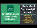 CISSP Domain 3: Top Cryptanalytic Attack Methods Explained π