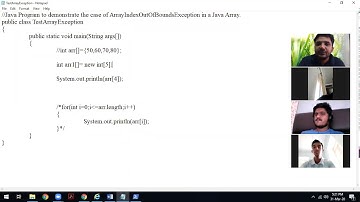 Array Index out of Bound Exception in Java