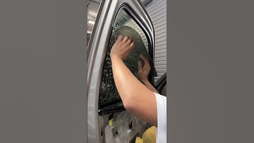 Chevy Silverado; Window Tint Install #windowtint #tinting #windowcleaner